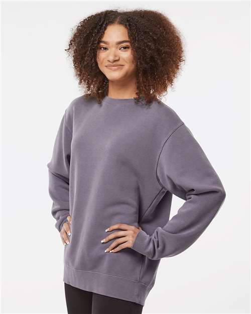 Independent Trading Co. PRM3500 Pigment Plum — on model side