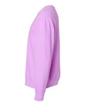 Unisex Lighweight Cotton Crewneck Sweatshirt - Neon Violet