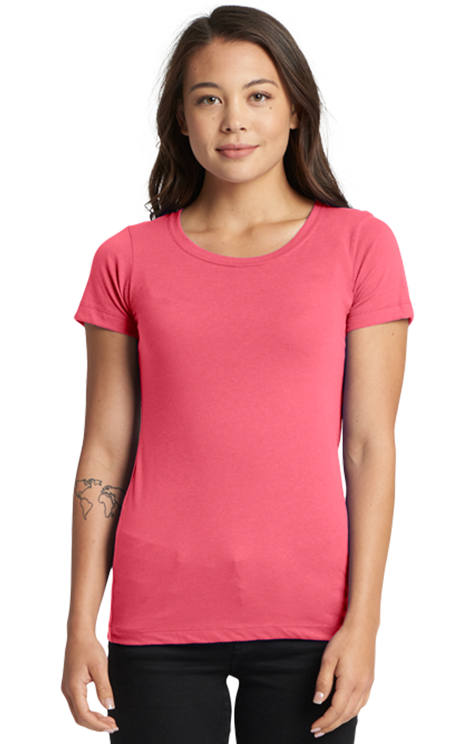 Women's 'Junior Fit' Ideal T-Shirt - Hot Pink