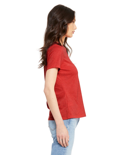 Women's Heathered Relaxed Jersey Short-Sleeve T-Shirt - Heather Red