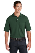 Unisex SpotShield��� Pocket Jersey Polo - Forest Green