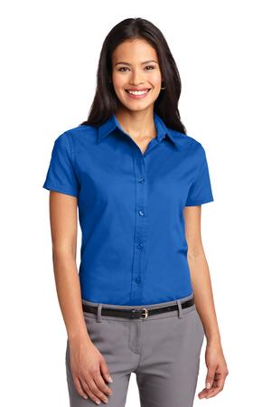 Women's Short Sleeve Easy Care Shirt - Strong Blue