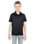 Youth Cool & Dry Mesh Piqué Polo - Black