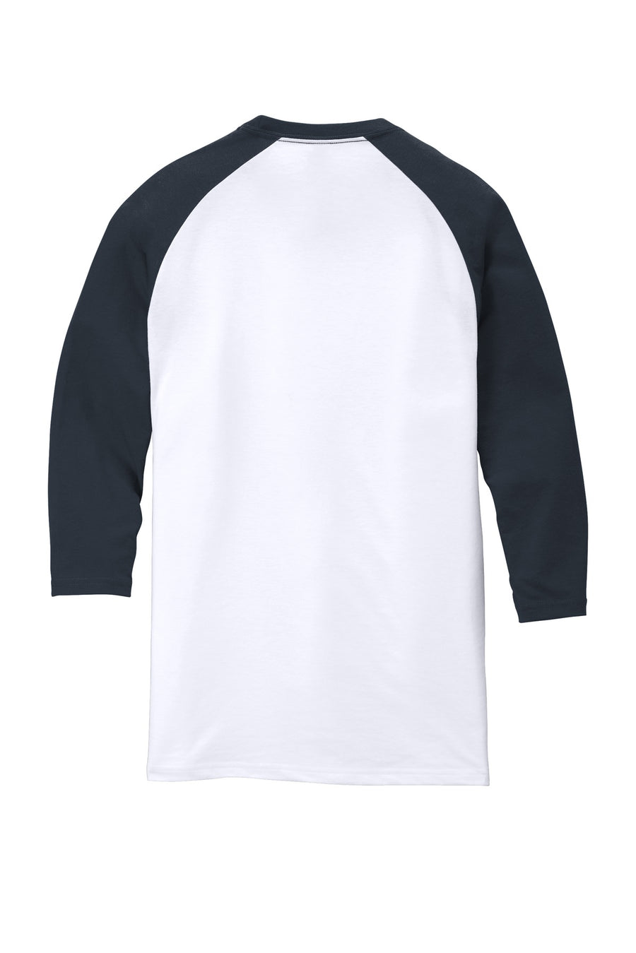 Unisex Perfect Tri 3/4-Sleeve Raglan - New Navy / White