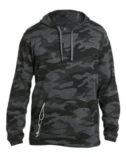 J. America 8815 Black Camo Heather — front
