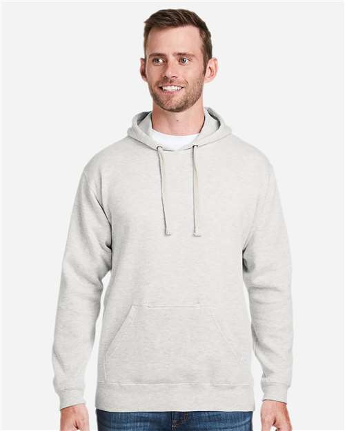 J. America 8815 Oatmeal Heather — on model front