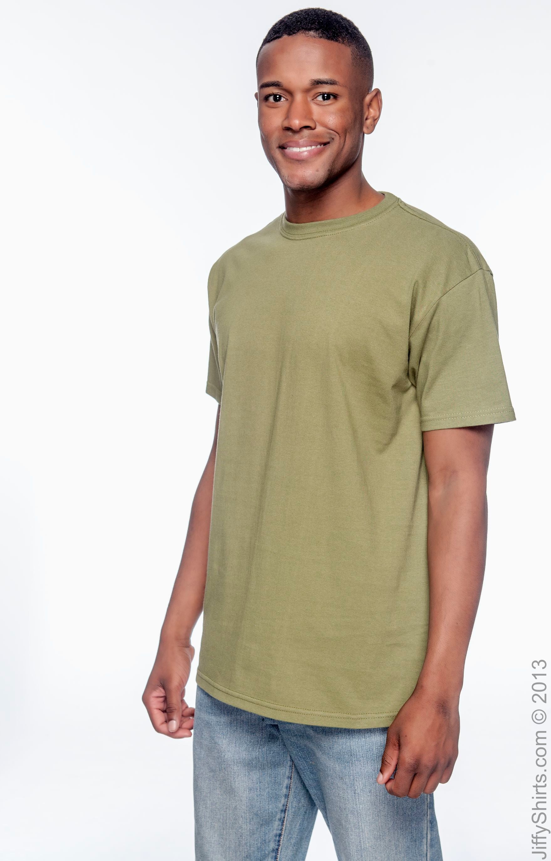 Men's 100% Organic Cotton Classic Short-Sleeve T-Shirt - Olive