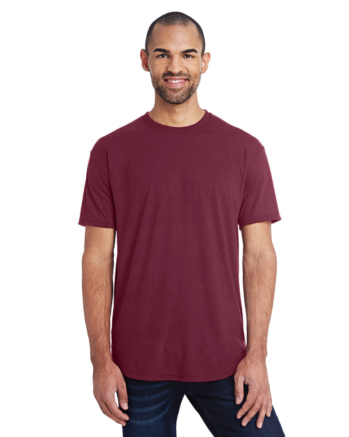 Unisex Curve T-Shirt - Maroon