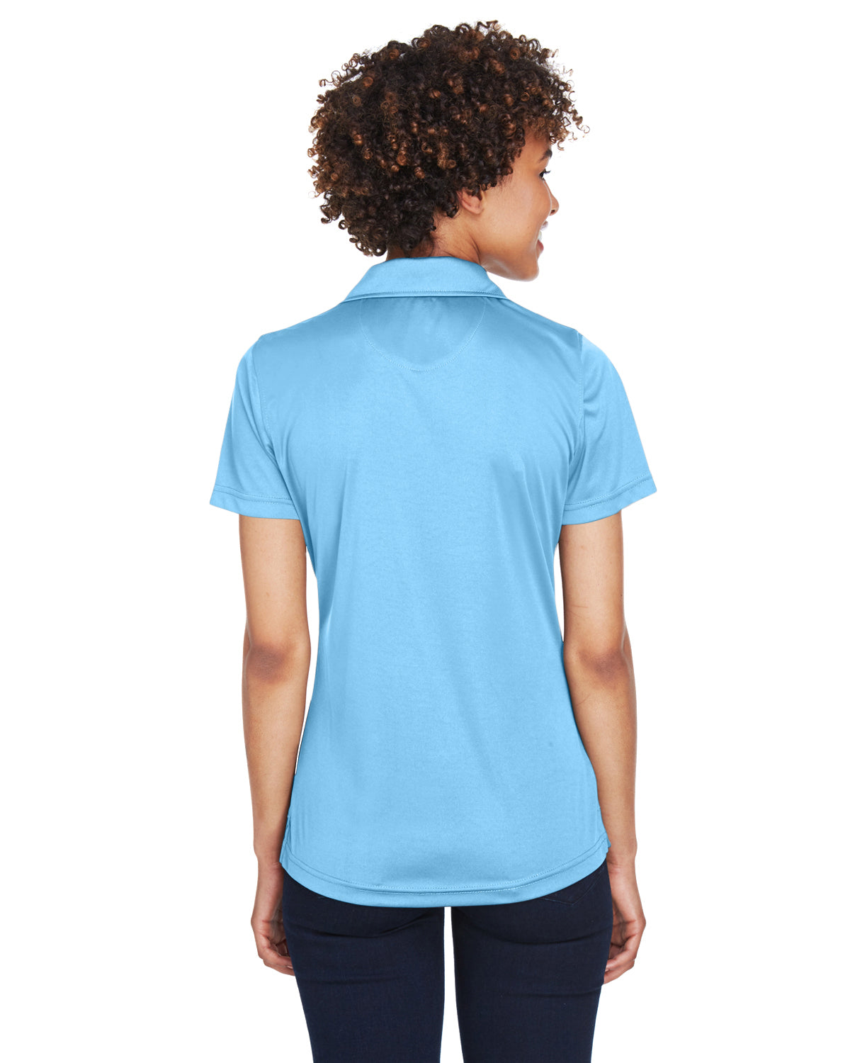 Women's Cool & Dry Sport Performance Interlock Polo - Columbia Blue
