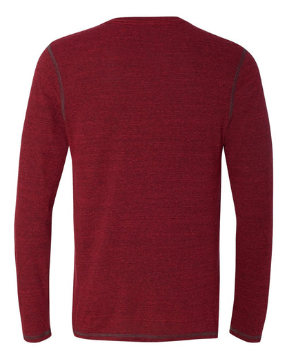 Long Sleeve Triblend T-Shirt - Red Heather Triblend