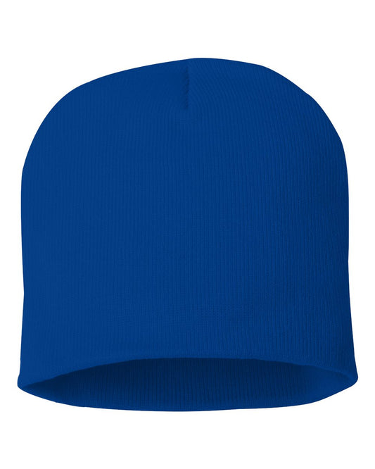 8" Knit Beanie - Royal Blue