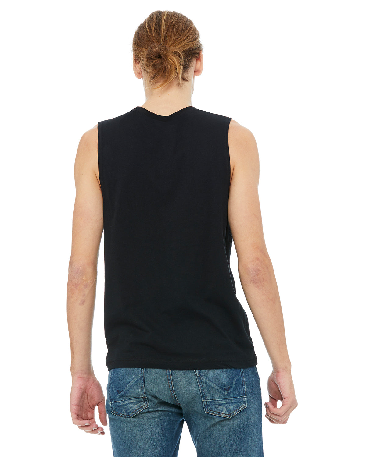 Unisex Jersey Muscle Tank - Black