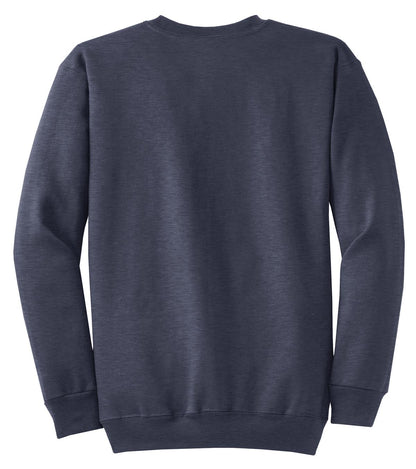 Unisex Core Fleece Crewneck Sweatshirt - Heather Navy