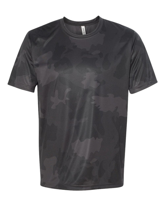 Unisex Performance Short-Sleeve T-Shirt - Black Laser Camo