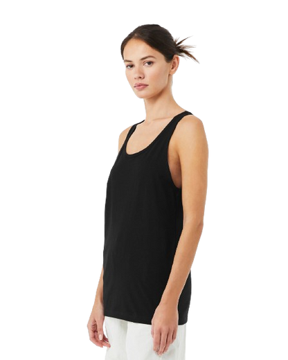 Unisex Heather CVC Tank - Solid Black Blend