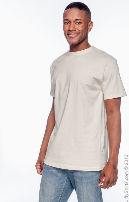Men's 100% Organic Cotton Classic Short-Sleeve T-Shirt - Natural