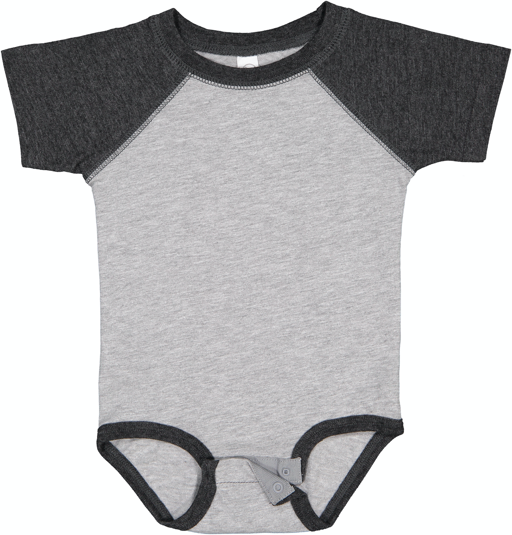 Infant Baseball Bodysuit - Vintage Heather / Vintage Smoke