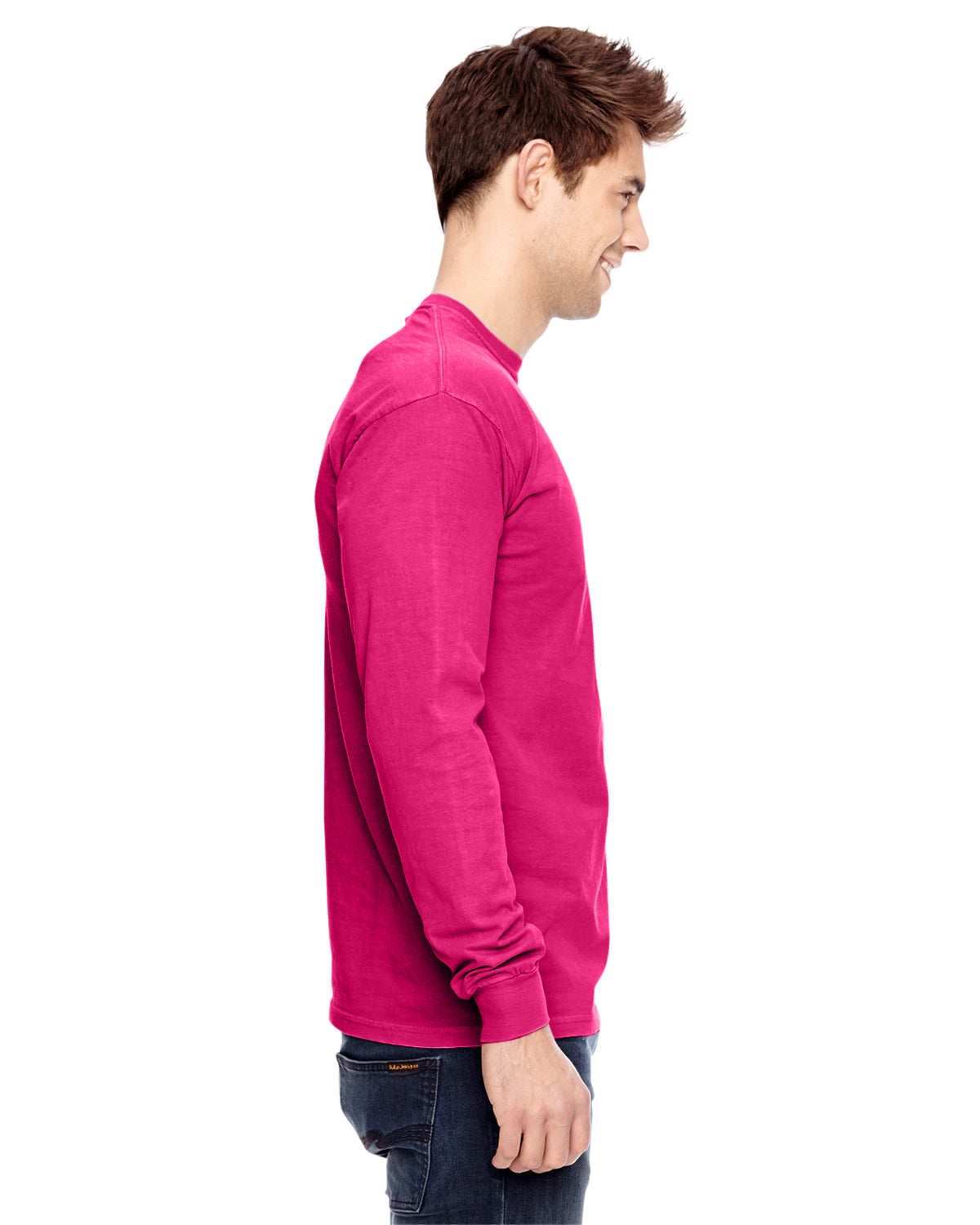 Unisex Heavyweight RS Long-Sleeve Pocket T-Shirt - Heliconia