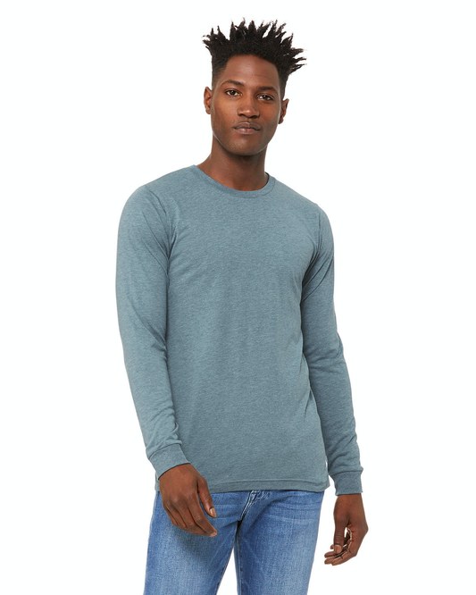 Unisex Jersey Long-Sleeve T-Shirt - Denim Triblend