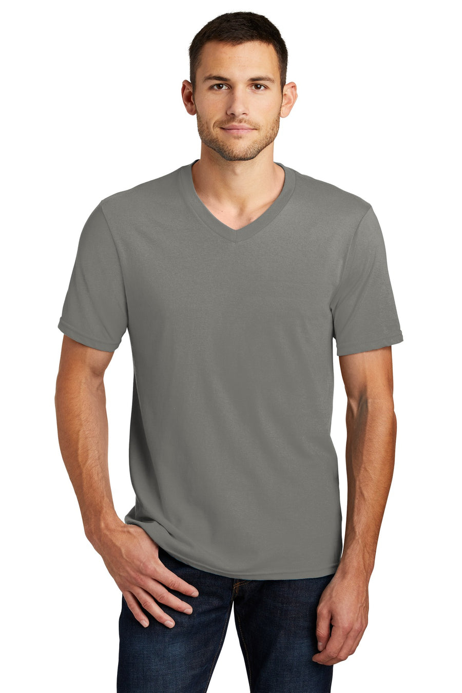 Unisex Very Important Tee V-Neck - Gray