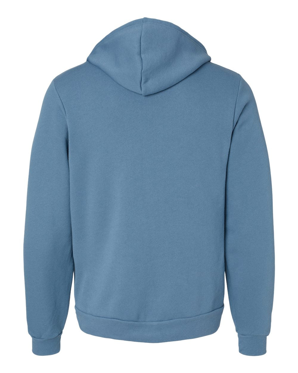 Unisex Poly-Cotton Sponge Fleece Full-Zip Hoodie - Steel Blue