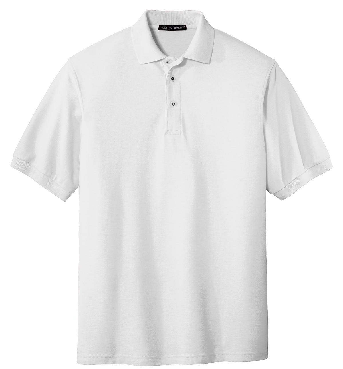 Unisex Silk Touch Polo - White
