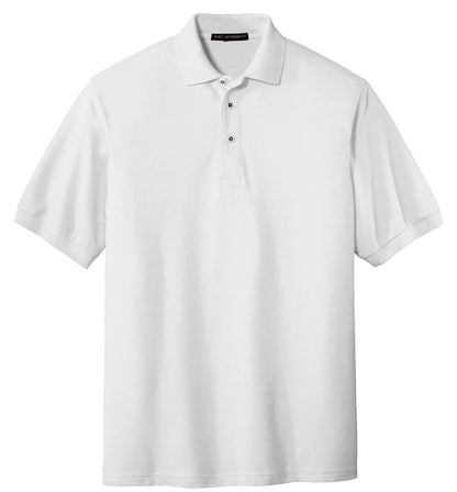 Unisex Silk Touch Polo - White