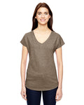 Women's Triblend V-Neck T-Shirt - Heather Slate