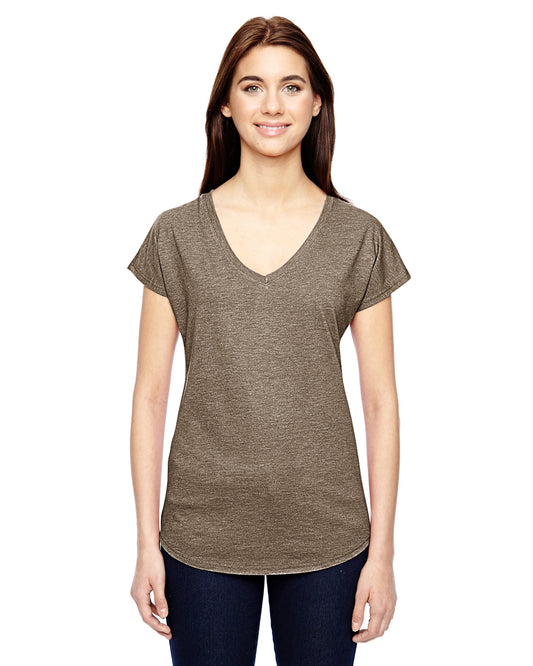 Women's Triblend V-Neck T-Shirt - Heather Slate