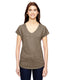 Anvil 6750VL - Women's Triblend V-Neck T-Shirt - Heather Slate