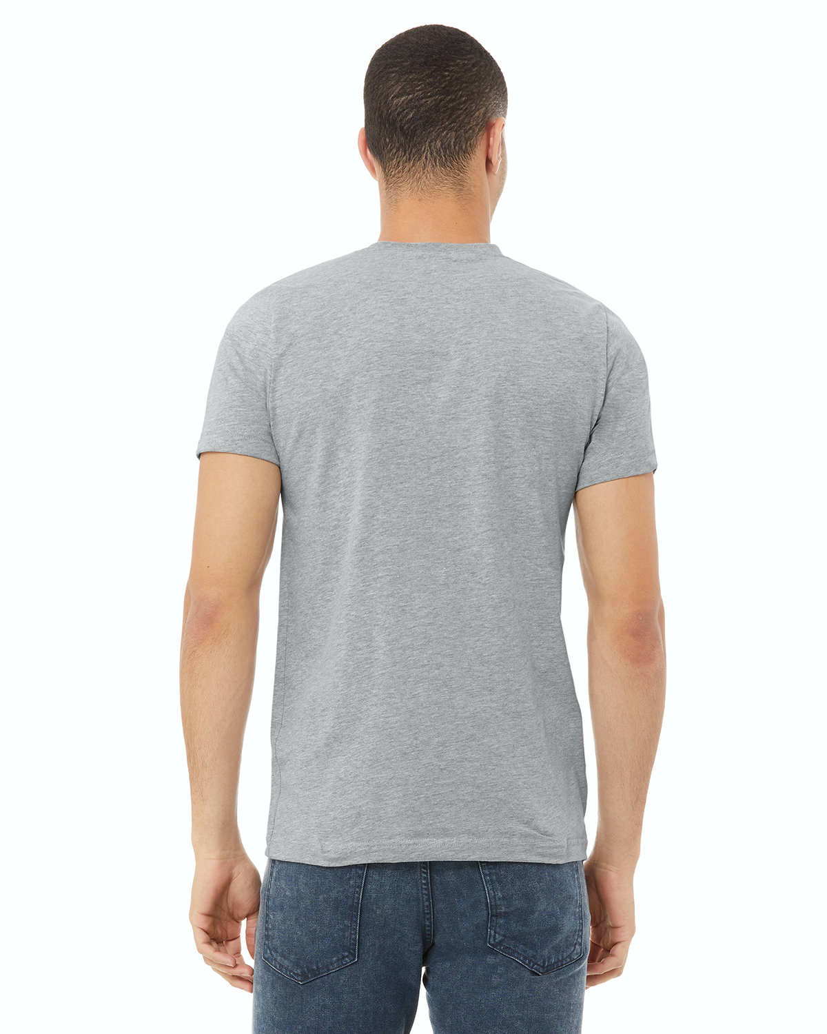 Unisex Jersey Short-Sleeve V-Neck T-Shirt - Heather Athletic