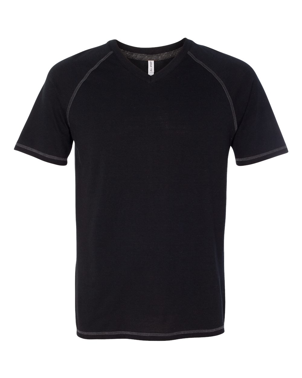 Triblend V-Neck T-Shirt - Solid Black Triblend
