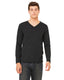Bella + Canvas 3425 - Unisex Jersey Long-Sleeve V-Neck T-Shirt - Charcoal Black Triblend
