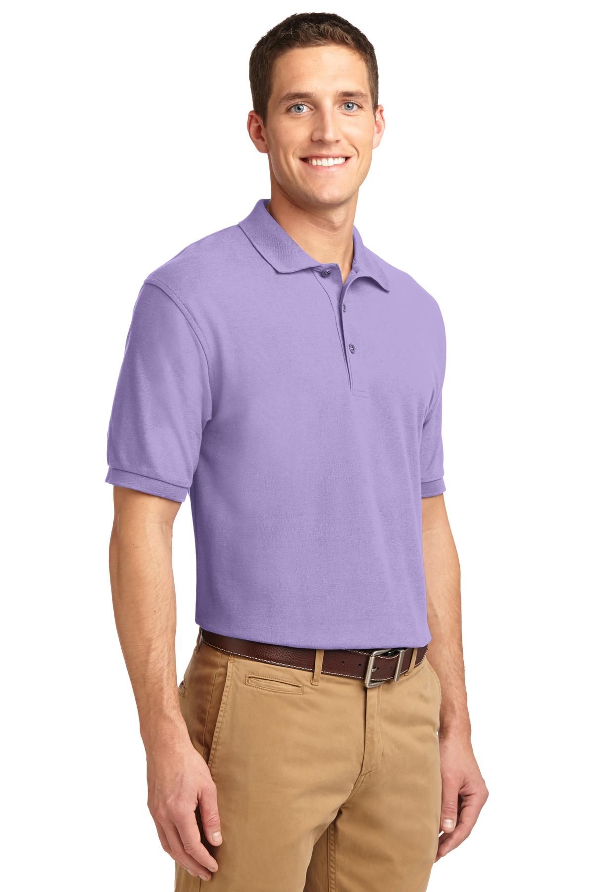Unisex Silk Touch Polo - Bright Lavender