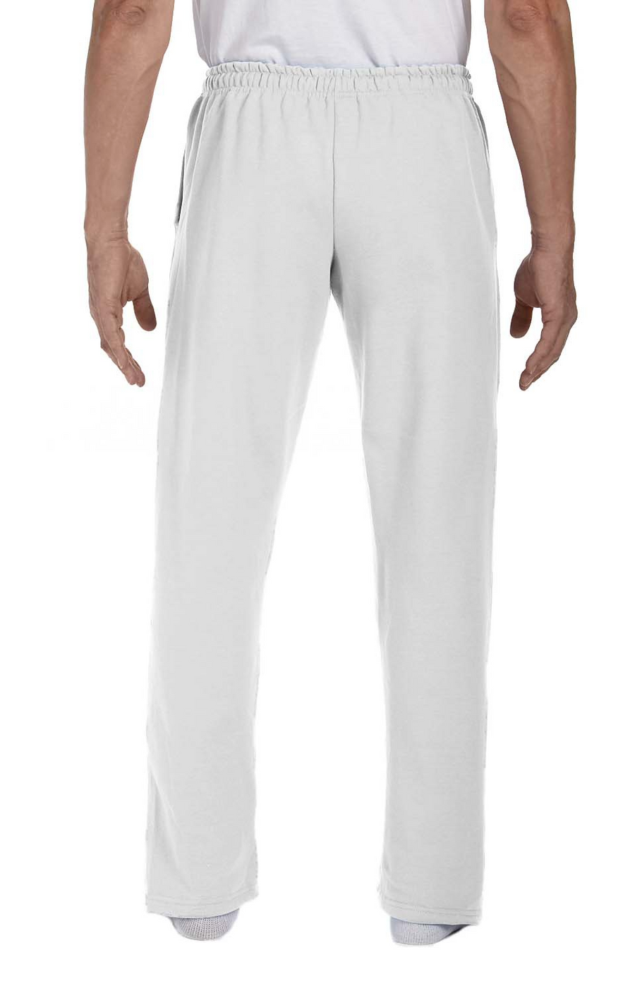 Adult DryBlend® Adult 9 oz., 50/50 Open-Bottom Sweatpants - Ash