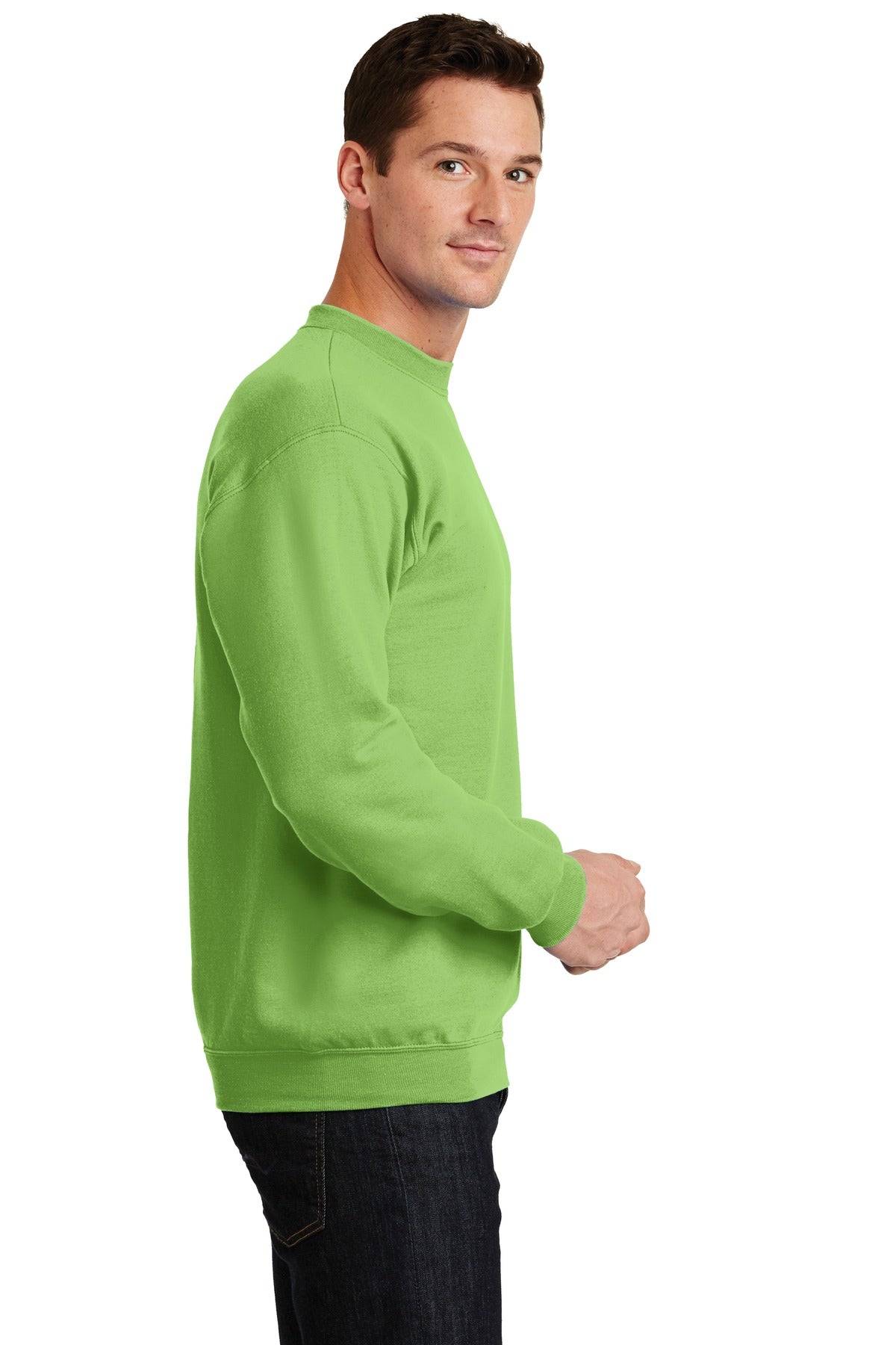 Unisex Core Fleece Crewneck Sweatshirt - Lime