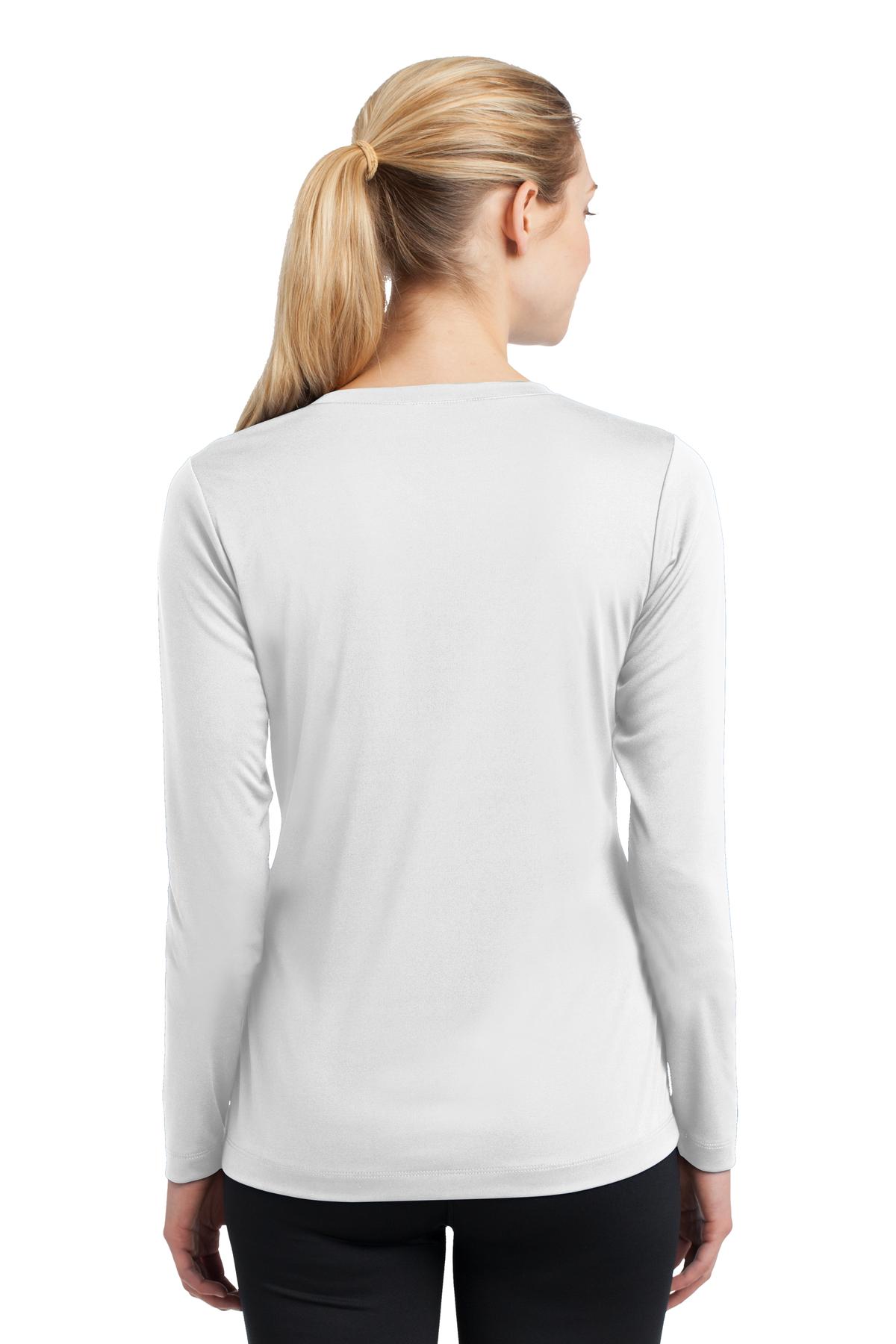 Women's Long Sleeve PosiCharge Competitor V-Neck Tee - White