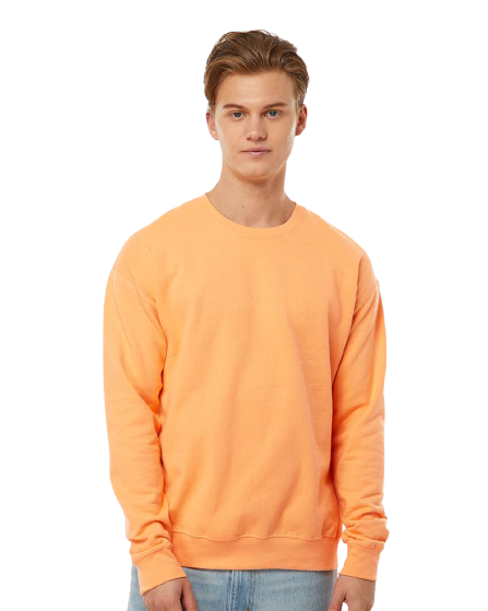 Unisex Fleece Crew - Cantaloupe