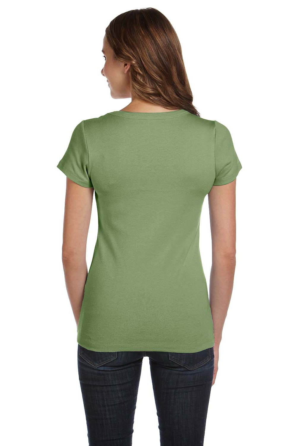 Women's Baby Rib Scoopneck Tee - Moss Green
