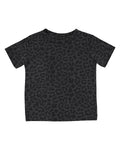 Infant Fine Jersey T-Shirt - Black Leopard