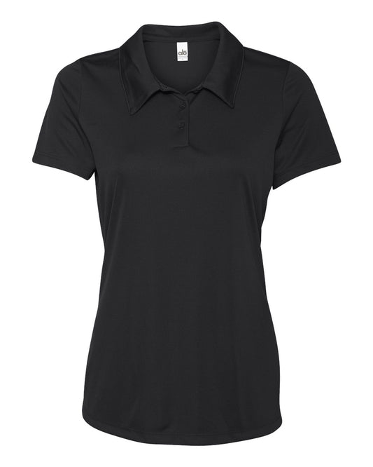 Women's Performance 3-Button Sport Shirt - Black