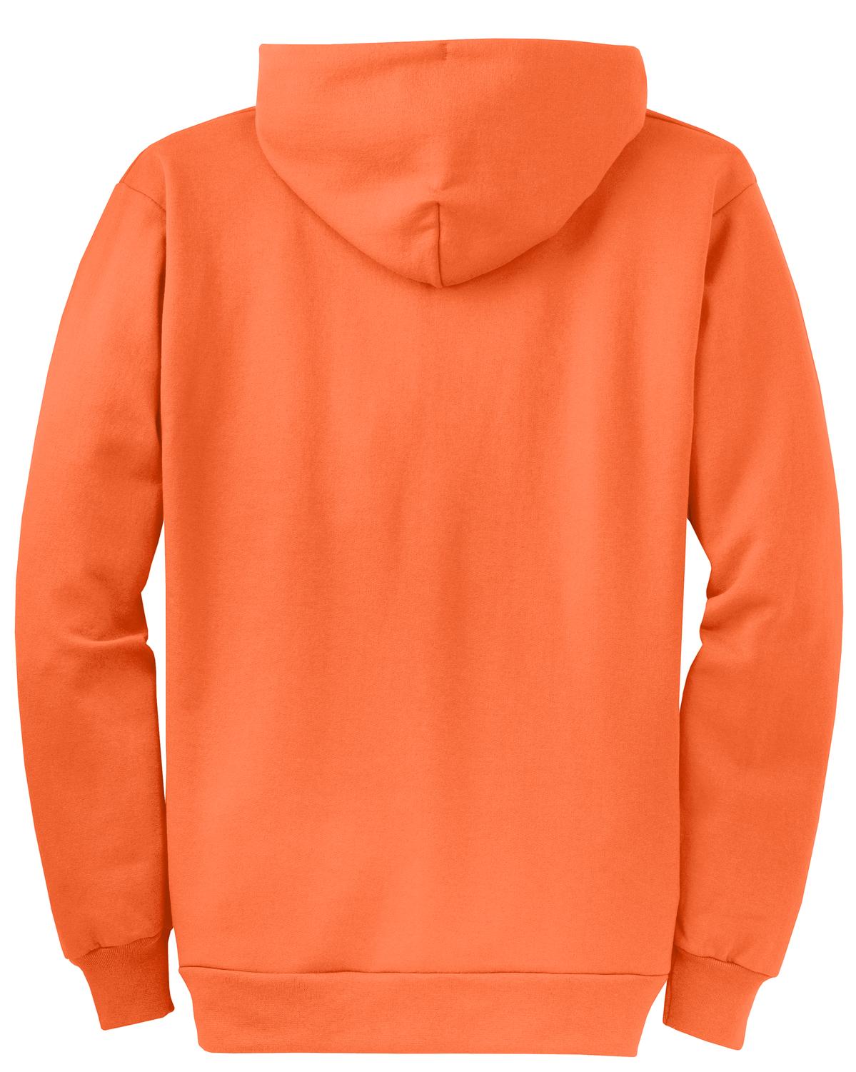 Unisex Core Fleece Full-Zip Hoodie - Neon Orange