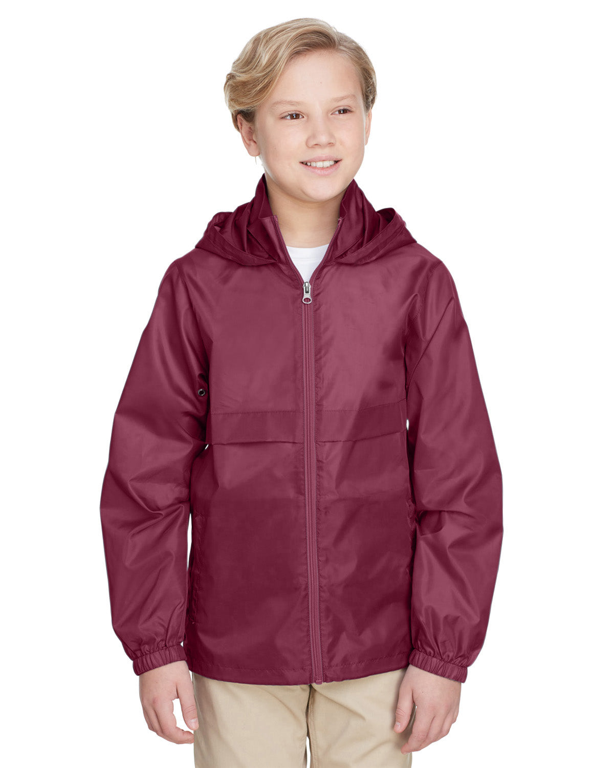 Youth Zone Protect Lightweight Jacket - Sport Maroon