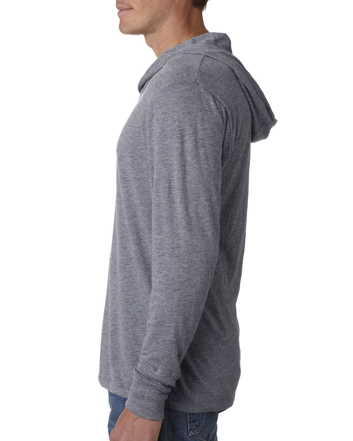 Unisex Triblend Long-Sleeve Hoodie - Premium Heather