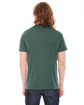Unisex Poly-Cotton USA Made Crewneck T-Shirt - Heather Forest