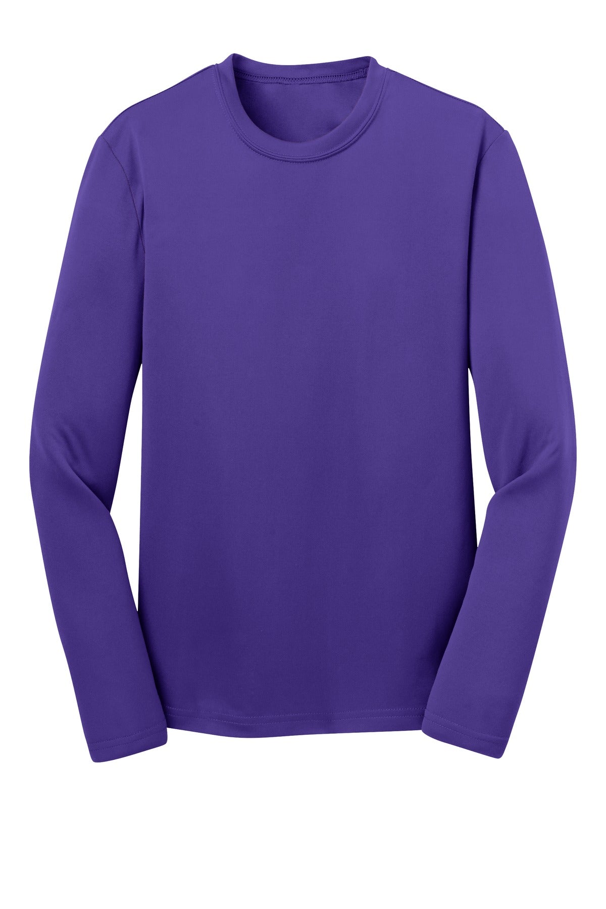 Youth Long Sleeve PosiCharge Competitor Tee - Purple