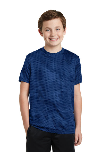 Youth CamoHex Tee - True Royal