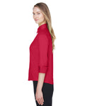 Women's Perfect Fit™ 3/4-Sleeve Stretch Poplin Blouse - Red