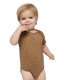Rabbit Skins 4424 - Infant Fine Jersey Bodysuit - Brown Leopard