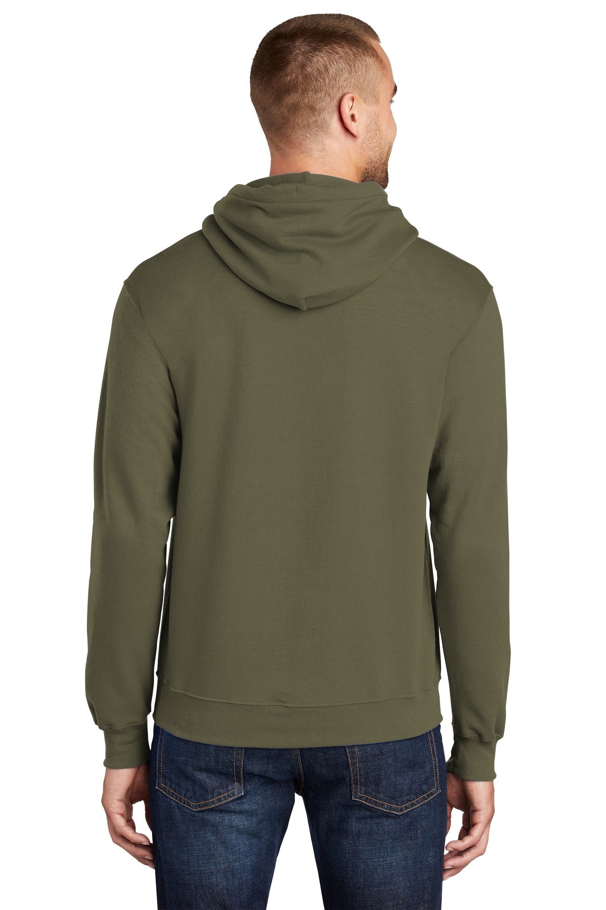 Unisex Core Fleece Pullover Hoodie - Olive Drab Green